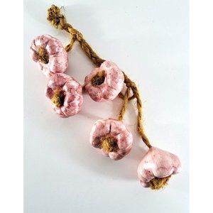 Ceramic Red Onion String Ristra 5 Bulbs Jute Cord Kitchen Decor Mexico